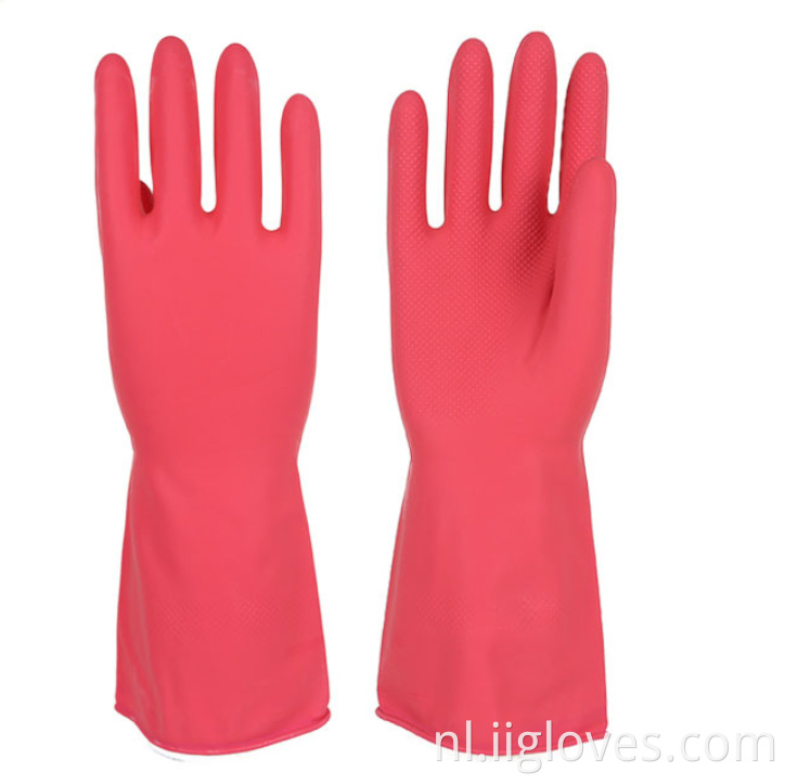 Vrouwelijk duurzaam rubber huishoudelijke handschoenen waterdicht plastic kleding vaatwashandschoenen